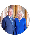 King Charles and Camilla Edible Icing Cake Topper or Ribbon