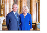 King Charles and Camilla Edible Icing Cake Topper or Ribbon