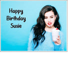 Charli XCX 01 Edible Icing Cake Topper or Ribbon