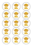 Cheetah 03 Edible Icing Cake Topper or Ribbon