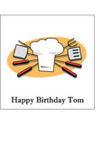Chef 02 Edible Icing Cake Topper or Ribbon