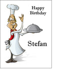 Chef 03 Edible Icing Cake Topper or Ribbon