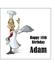Chef 03 Edible Icing Cake Topper or Ribbon