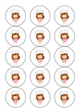 Chef 05 Edible Icing Cake Topper or Ribbon