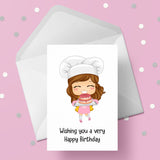 Chef 05 Edible Icing Cake Topper or Ribbon