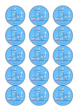 Chemistry Science Edible Icing Cake Topper or Ribbon