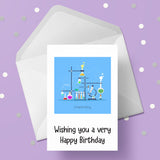 Chemistry Science Edible Icing Cake Topper or Ribbon