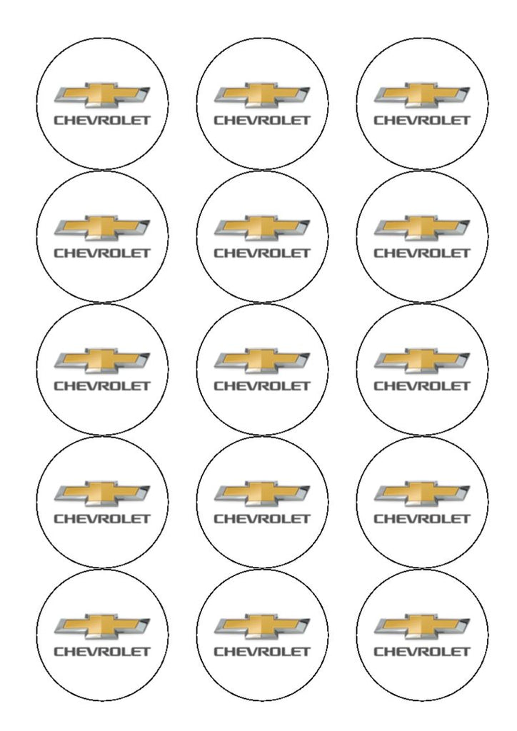 Chevy Ribbon Jpg Chevrolet Logo Edible Icing Cake Topper or Ribbon – the caker online