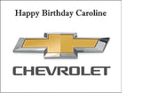 Chevrolet Logo Edible Icing Cake Topper