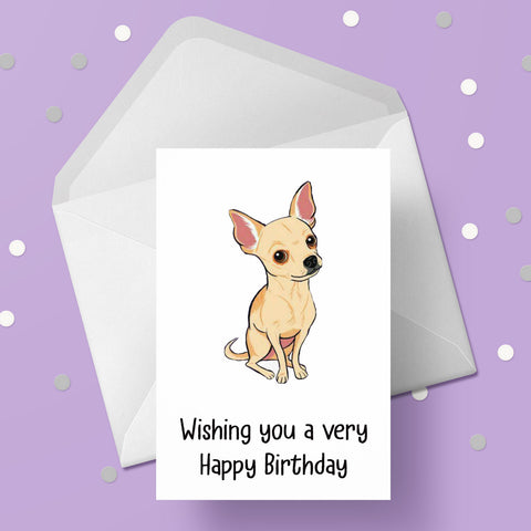 Chihuahua 03 Birthday Card