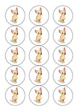 Chihuahua 03 Edible Icing Cake Topper or Ribbon