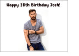 Chris Hemsworth 01 Edible Icing Cake Topper or Ribbon