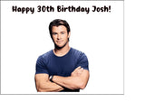 Chris Hemsworth 02 Edible Icing Cake Topper or Ribbon