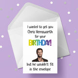 Chris Hemsworth 02 Edible Icing Cake Topper or Ribbon