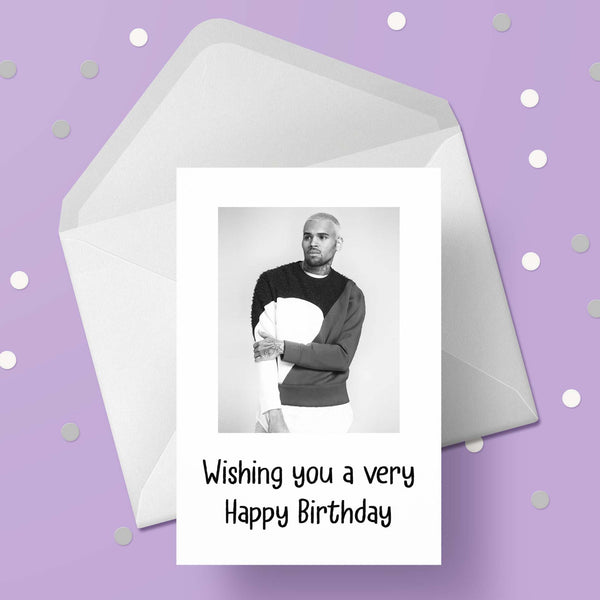 Chris Brown 02 Birthday Card