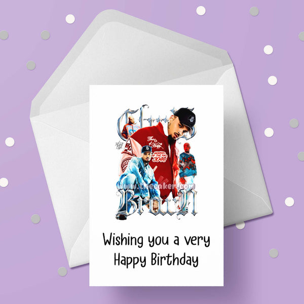 Chris Brown 03 Birthday Card