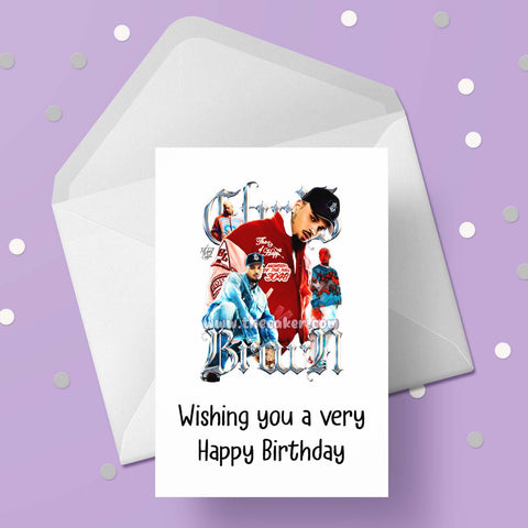 Chris Brown 03 Birthday Card