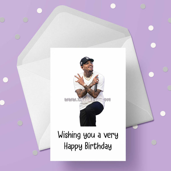 Chris Brown 04 Birthday Card