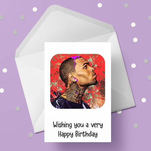 Chris Brown Birthday Card
