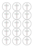 Christening 05 Edible Icing Cake Topper or Ribbon