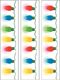 Christmas Cake Topper 14 - Funny Penguin in lights