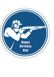 Clay Pigeon Shooting 01 Edible Icing Cake Topper or Ribbon