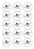 Clay Pigeon Shooting 02 Edible Icing Cake Topper or Ribbon