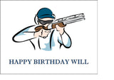 Clay Pigeon Shooting 02 Edible Icing Cake Topper or Ribbon
