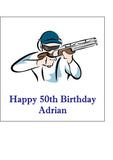 Clay Pigeon Shooting 02 Edible Icing Cake Topper or Ribbon