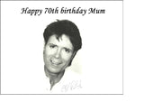 Cliff Richard 02 Edible Icing Cake Topper or Ribbon