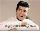 Cliff Richard 04 Edible Icing Cake Topper or Ribbon