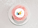 Cocktails Edible Icing Cake Topper or Ribbon