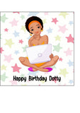 Computer Edible Icing Cake Topper or Ribbon 05