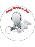 Computer / Laptop / Table Edible Icing Cake Topper 02