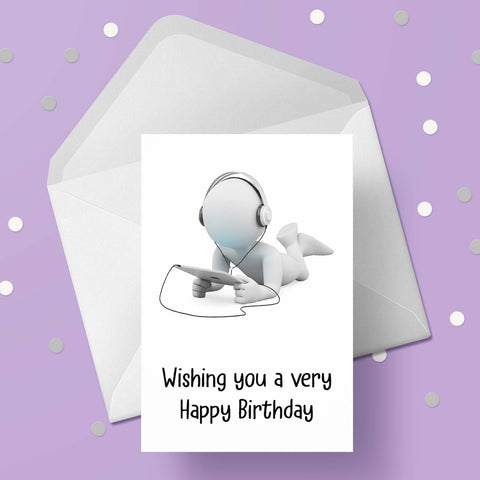 Computer / Laptop / Tablet Birthday Card 02