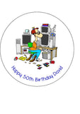 IT Computer Theme Edible Icing Cake Topper 04