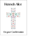 Confirmation 05 Edible Icing Cake Topper or Ribbon - The Cross