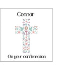 Confirmation 05 Edible Icing Cake Topper or Ribbon - The Cross
