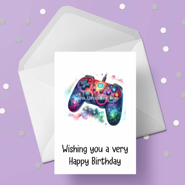 Games Controller 01 Birthday Card