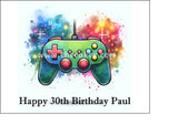 Games Controller 02 Edible Icing Cake Topper