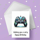 Games Controller 03 Birthday Card