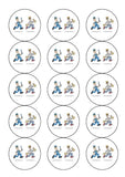 Police Funny Cops & Robbers Edible Icing Cake Topper or Ribbon