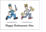 Police Funny Cops & Robbers Edible Icing Cake Topper or Ribbon