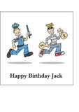 Police Funny Cops & Robbers Edible Icing Cake Topper or Ribbon