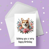 Corgi Dog Birthday Card 02