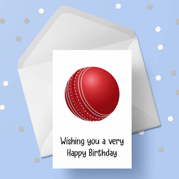 Cricket 01 Birthday Card