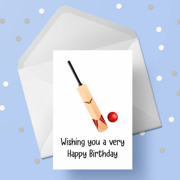 Cricket 02 Birthday Card