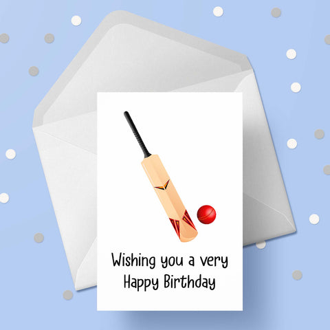 Cricket 02 Birthday Card