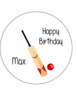 Cricket 02 Edible Icing Cake Topper or Ribbon