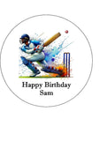 Cricket 04 Edible Icing Cake Topper or Ribbon